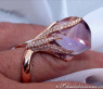 Glorious Amethyst Ring with Diamonds