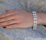 Stately Aquamarine Bracelet with Diamonds