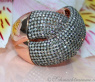 Stately Ring with Natural Brown Diamonds