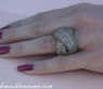 Stately Ring with Natural Brown Diamonds