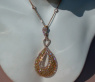 High Carat Pendant with Yellow & White Diamonds