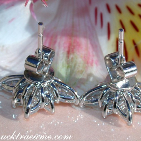 Picture Perfect Pear Shape Diamond Studs (Star Design)