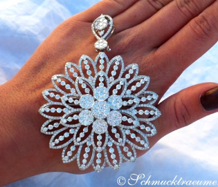 Gigantic Diamond Pendant / Brooch with Impressive Dimensions