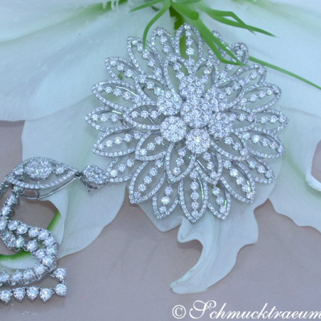 Gigantic Diamond Pendant / Brooch with Impressive Dimensions