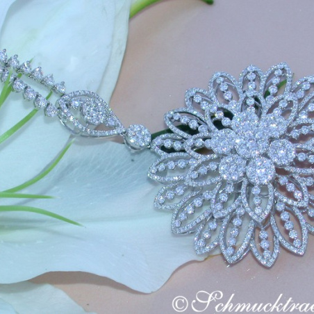 Gigantic Diamond Pendant / Brooch with Impressive Dimensions