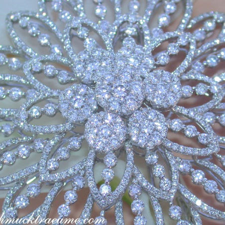 Gigantic Diamond Pendant / Brooch with Impressive Dimensions