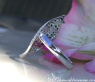 Black & White Diamond Ring in a Leaf Design