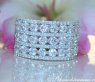 Wide Diamond Band Ring