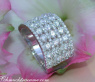Wide Diamond Band Ring