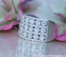 Wide Diamond Band Ring