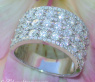 Wide Diamond Band Ring