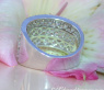Wide Diamond Band Ring