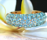 Precious Blue Topaz Pavé Ring