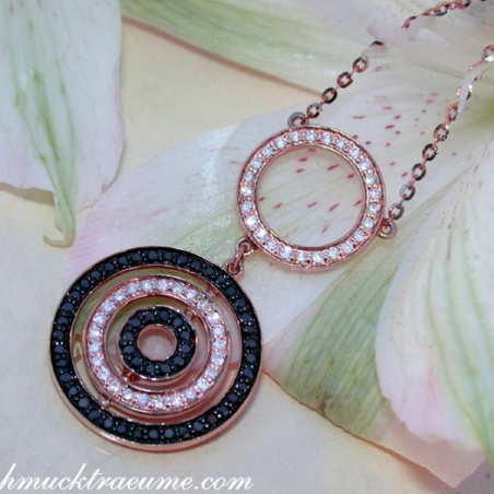 Unusual Black & White Diamond Necklace