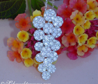 Precious Diamond "Grape Design" Pendant