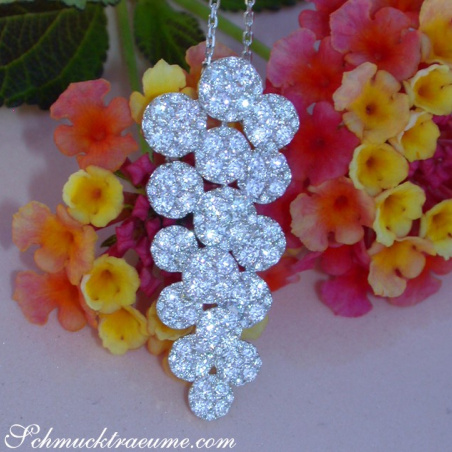 Precious Diamond "Grape Design" Pendant