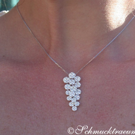 Precious Diamond "Grape Design" Pendant