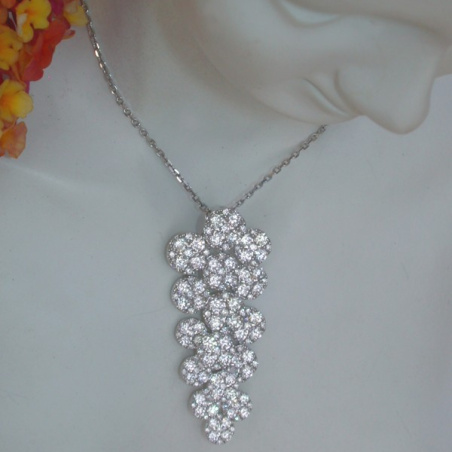 Precious Diamond "Grape Design" Pendant