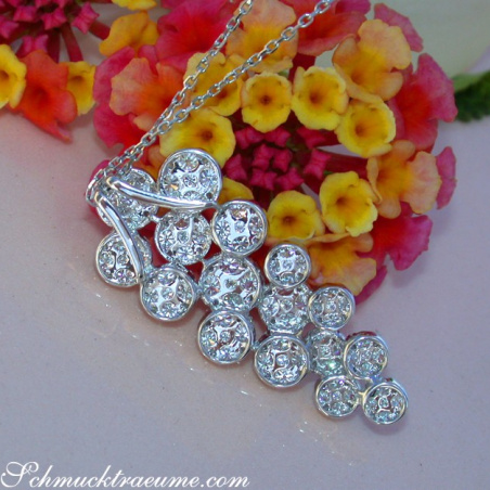 Precious Diamond "Grape Design" Pendant
