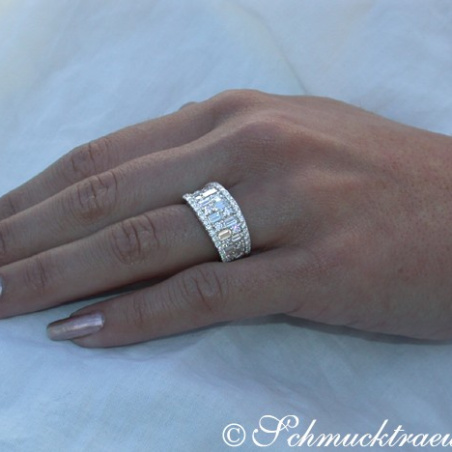 Tremendous Diamond Band with Baguette Diamonds