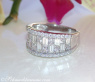 Tremendous Diamond Band with Baguette Diamonds
