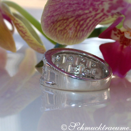 Tremendous Diamond Band with Baguette Diamonds