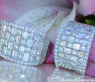 Terrific Diamond Earrings with Baguette Diamonds