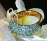 Precious Blue Topaz Pavé Ring