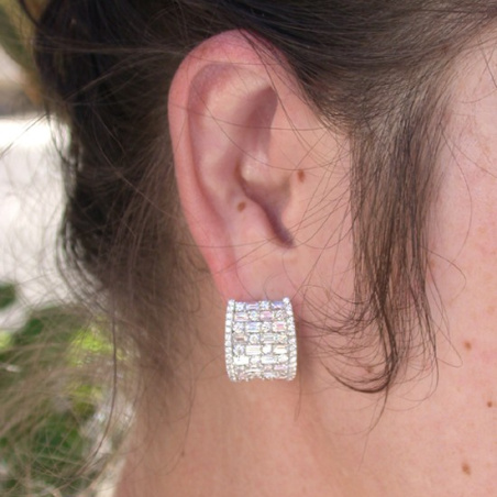 Terrific Diamond Earrings with Baguette Diamonds
