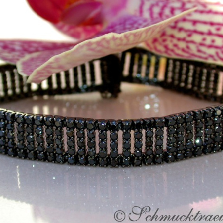 Stately Black Diamond Bracelet