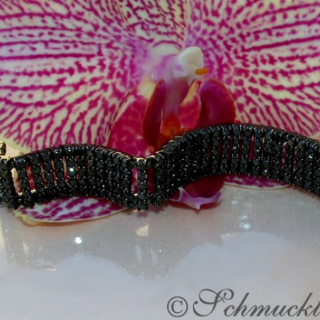Stately Black Diamond Bracelet