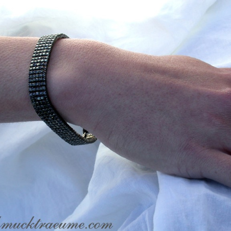 Stately Black Diamond Bracelet