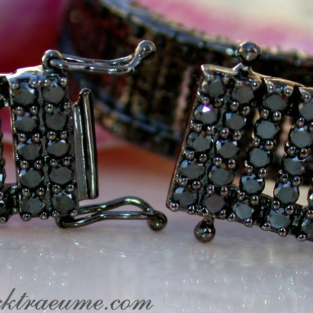 Stately Black Diamond Bracelet
