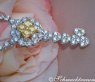 High-end Key Pendant with Yellow and White Diamonds