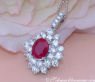 Exquisite Burmese Ruby Pendant with Diamonds