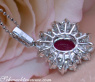 Exquisite Burmese Ruby Pendant with Diamonds