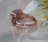 Timeless Square Ring with brown & white Diamonds