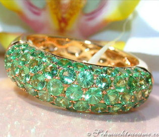 Precious Tsavorite Pavé Ring