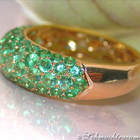 Precious Tsavorite Pavé Ring