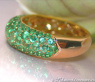 Precious Tsavorite Pavé Ring