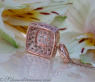 Timeless Square Pendant with white & brown Diamonds