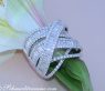 Überkreuzter Brillanten Ring mit Baguette Diamanten