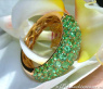 Precious Tsavorite Pavé Ring