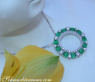 Wonderful Emerald Circle Pendant with Diamonds