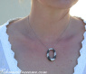 Striking Black and White Diamond Pendant
