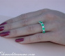 Diamanten Ring mit kolumbianischen Smaragden