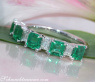 Diamanten Ring mit kolumbianischen Smaragden