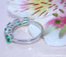 Diamanten Ring mit kolumbianischen Smaragden