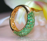 Precious Tsavorite Pavé Ring