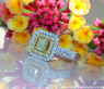 Terrific Yellow & White Diamond Ring